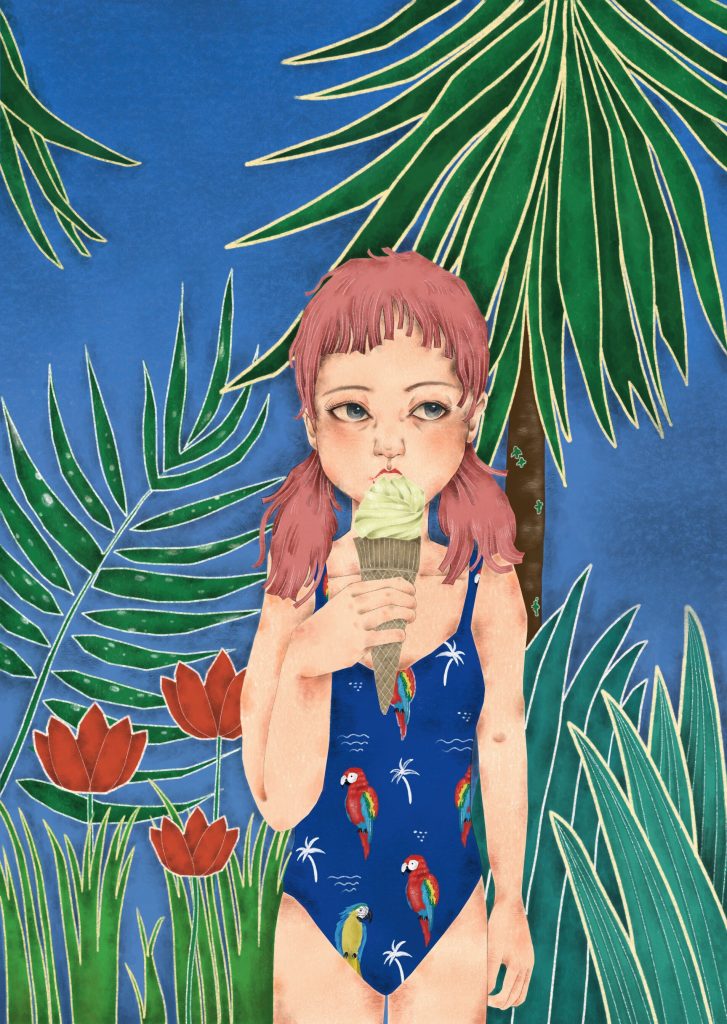 捕夢女孩的異想世界_插畫師_stella lam_黃巴士