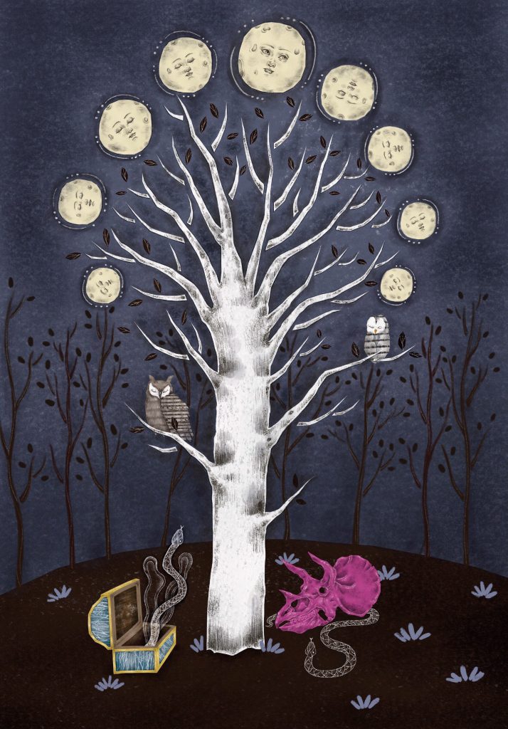 捕夢女孩的異想世界_插畫師_stella lam_黃巴士