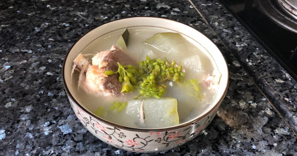 湯水食譜 夜香花冬瓜魚尾瘦肉湯_黃巴士